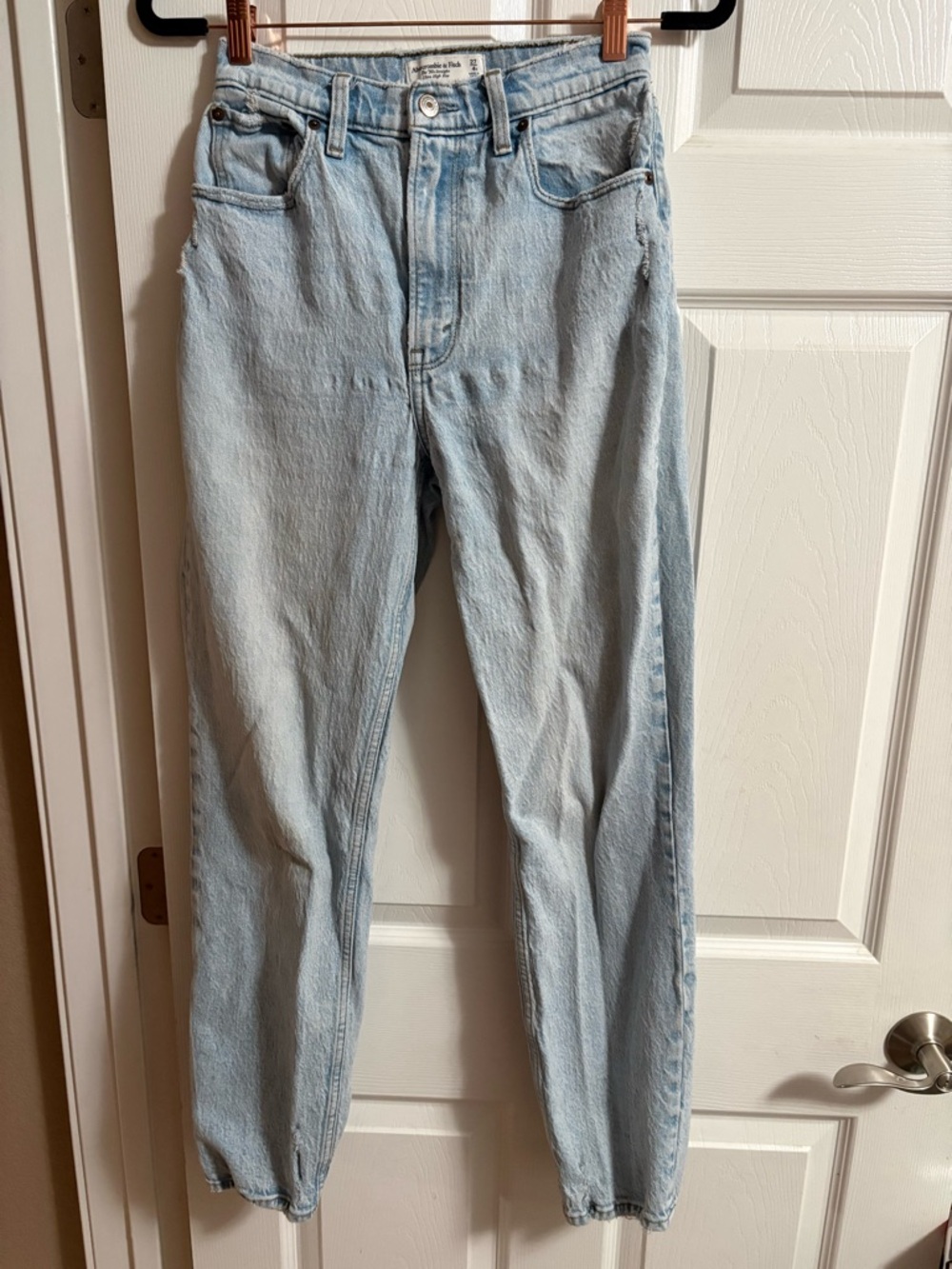 Abercrombie & Fitch jeans 90s straight ultra high rise curve love women's sz 27